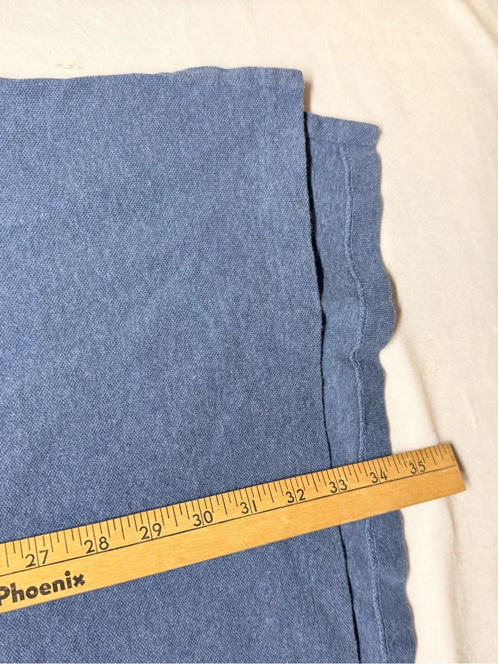 Ralph Lauren Heathered Blue Polo with Red Pony Embroidery